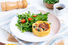 Quiche with Salad